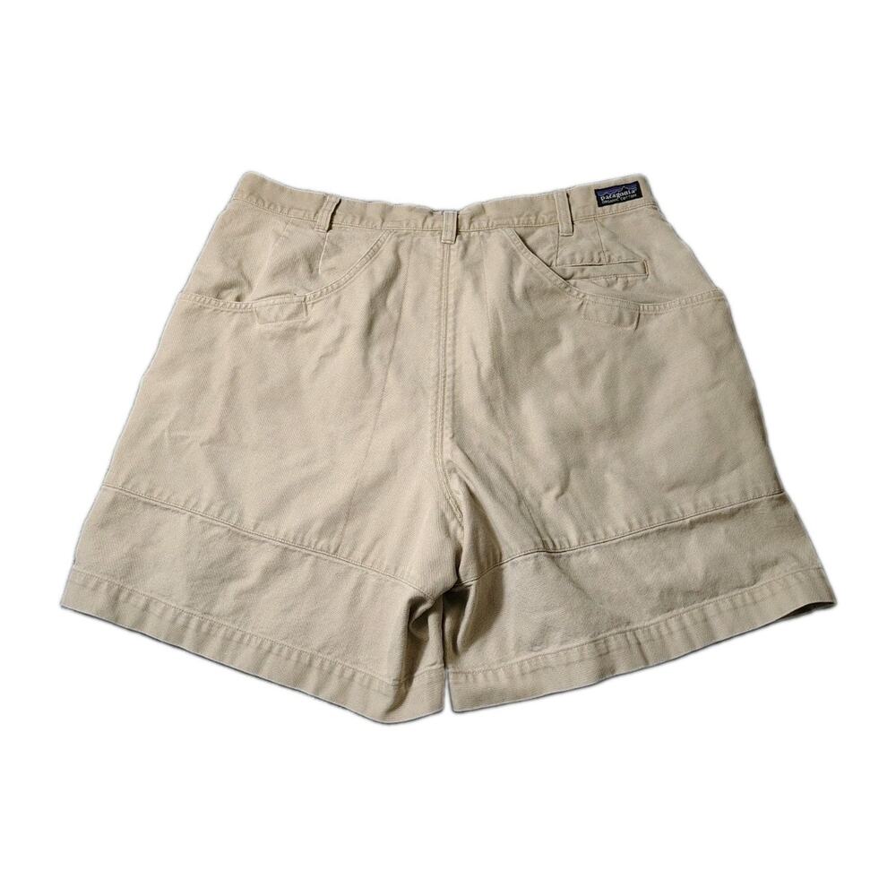 Patagonia Stand Up Shorts Mens 35 Tan Canvas Organic Cotton Outdoor Heavyweight